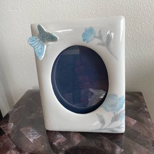 Small Picture Frame with Flowers and 3D butterfly from Eaton Collection Japan